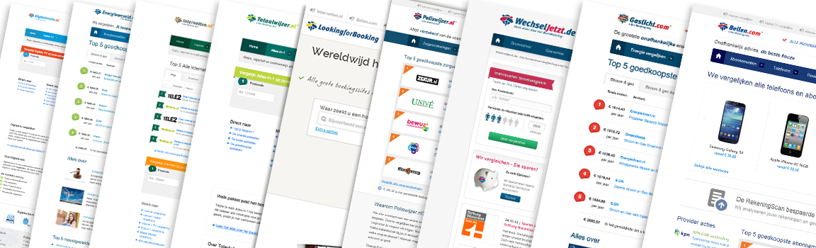 Wij zijn de grootste onafhankelijke vergelijker voor telecom, internet, energie en hotelboekingssites. Wij houden de markt scherp!